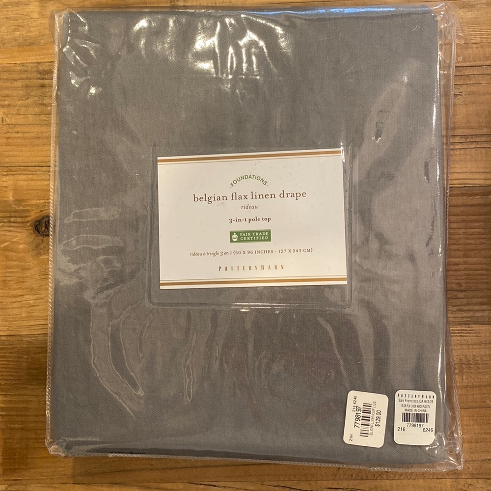 Potterybarn 3 in 1 pole top drape